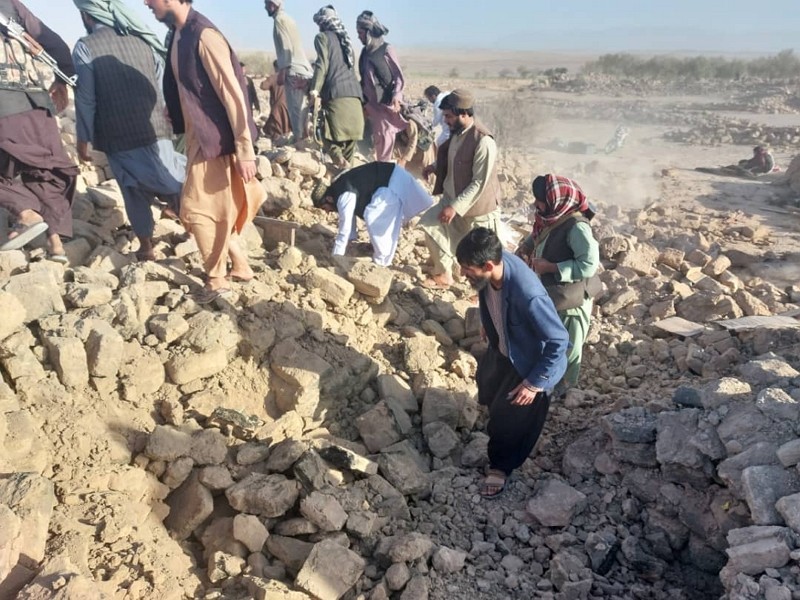 阿富汗遭遇6.3強震（圖／X平台WHO Afghanistan）
