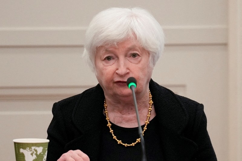  Janet Yellen, United States Secretary of Treasury, participates in global infrastructure ...