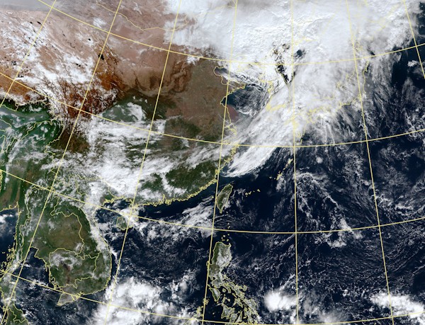 Satellite image of Western Pacific. (CWA image)
