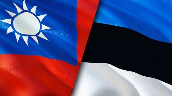Taiwan and Estonia flags. (Depositphotos image)
