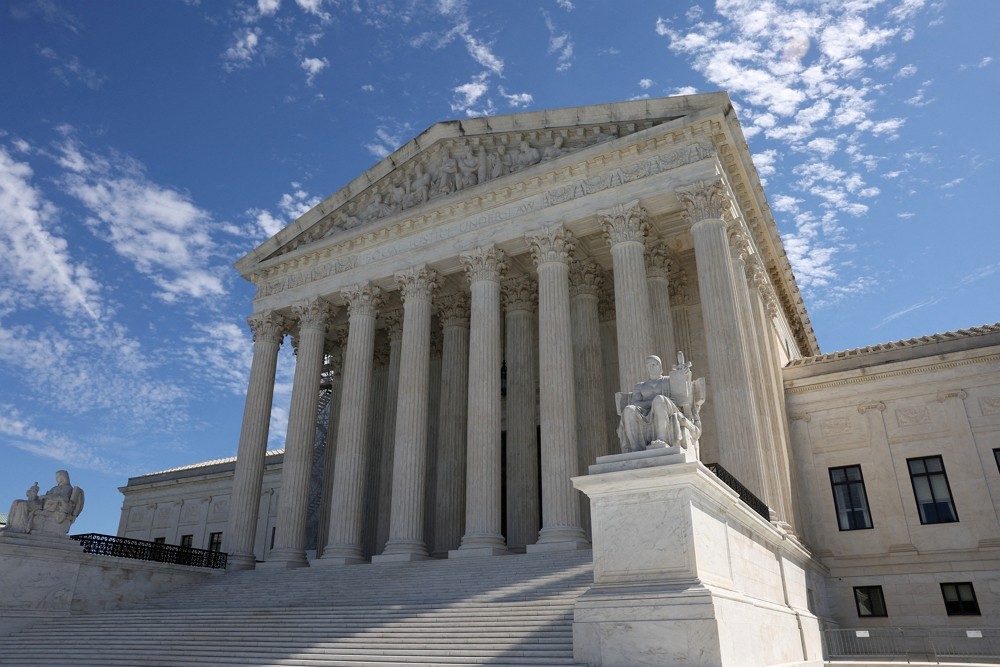 2023年8月31日，美國最高法院建築物。（圖／路透社Kevin Wurm）
