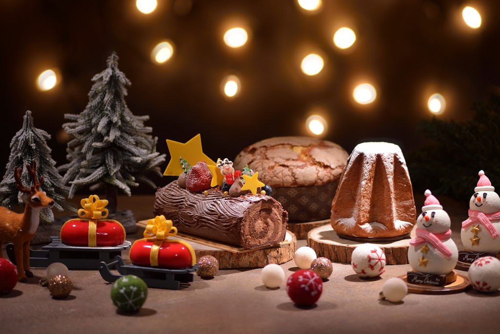礁溪寒沐酒店沐選外賣店打造聖誕節限定甜點與麵包，價格自250元起。（圖／飯店提供）
