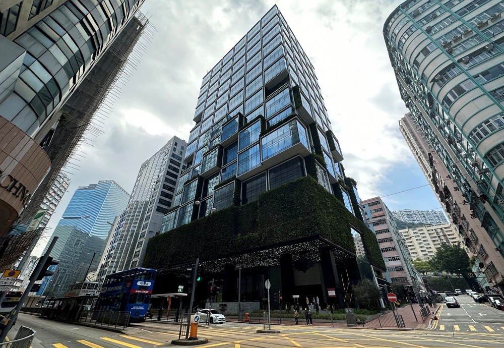 2023年2月2日，香港北角辦公大樓。（圖／路透社Clare Jim）
