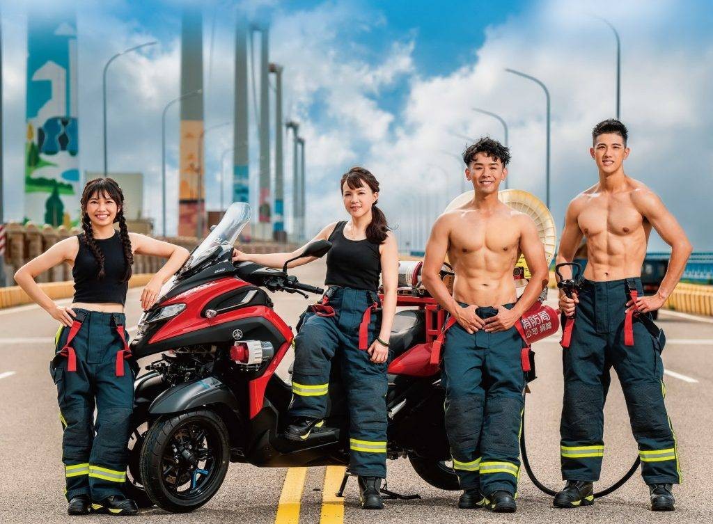 Photo for January in 2024 edition of Taichung firefighter calendar. (Taichung City Government image)
