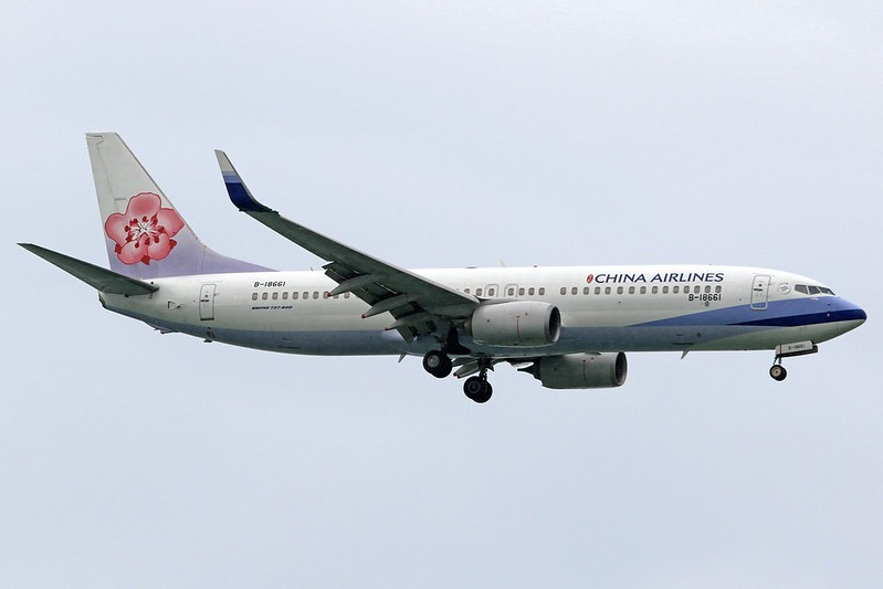 File photo of China Airlines Boeing 737-8AL/WL. (Flickr, dreamcatcher-68 photo)
