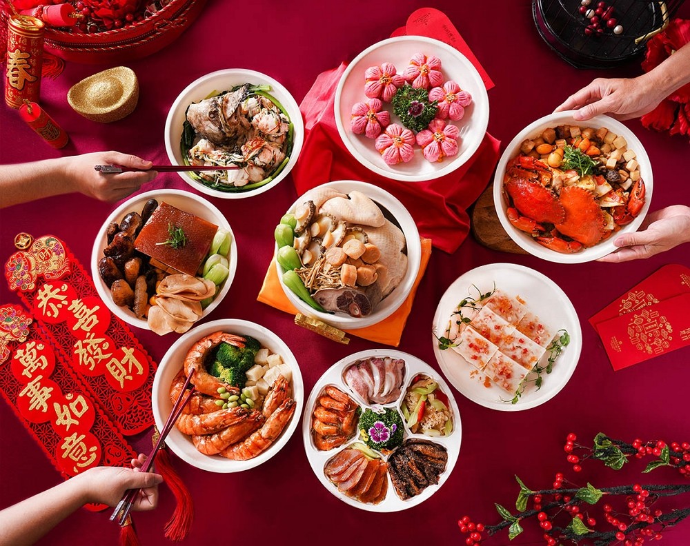 台南遠東香格里拉飯店推出除夕圍爐、春節團聚與年菜外帶專案。（圖／台南遠東香格里拉）
