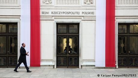Poland's new parliament convened for the first time on Monday