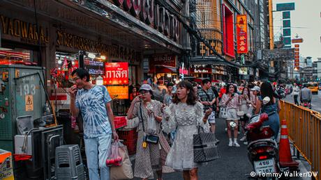 There are fewer Chinese tourists in Bangkok's Chinatown this year