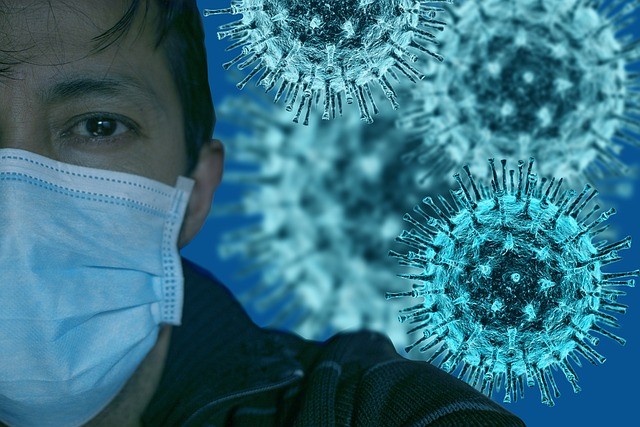 新冠病毒示意圖。（圖／pixabay）
