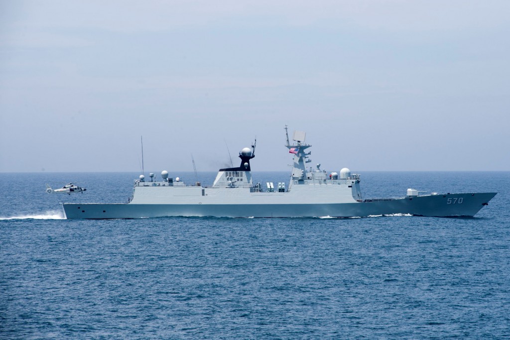 Chinese frigate. (Reuters photo)
