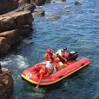 Rock jumper rescued after being hit by another at Taiwan's Longdong Bay