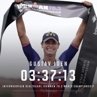 Norwegian wearer of Taiwan temple hat still triathlon world champion