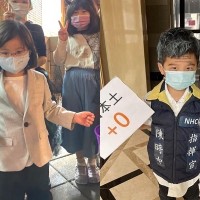 'Mini-Tsai,' 'Little Chen' spotted on Halloween in Taiwan