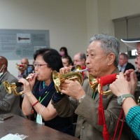 Foreign diplomats in Taiwan visit brass instruments factory