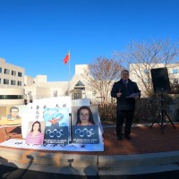US Congressman Chris Smith joins China's 'Genocide Games' protest in Washington