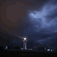 A different view: Taiwan’s Eluanbi Lighthouse under the moonlight