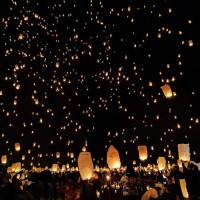 South Koreans pray Taiwan ends travel restrictions at sky lantern event