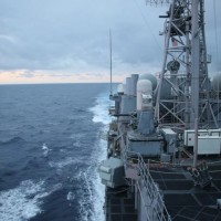 US cruiser steams through Taiwan Strait, China protests