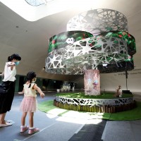 整合科技與藝術打造南台灣衛武營　第一棵LED互動祈福許願樹