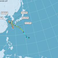 Tropical Storm Trases moves toward South Korea, no direct impact on Taiwan forecast