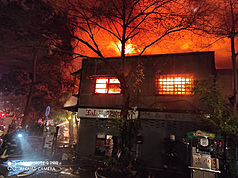Midnight fire burns down historic hostel in south Taiwan