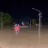 2 drown inside van during flooding in Taiwan's Chiayi