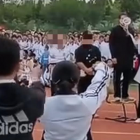 High school students in China reenact assassination of Shinzo Abe