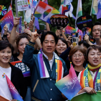 Taiwan presidential frontrunner marches in LGBTQ+ Pride parade