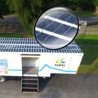 Taipei takes step toward carbon neutrality with solar-powered mobile toilet van


 