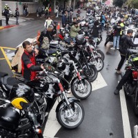Motorcyclists protest in Taipei demanding access to national highways