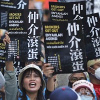 Protestors say Taiwan government mistreats migrant workers to benefit brokers