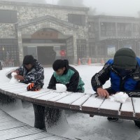 Taiwan's Taipingshan sees snow for 1st time this winter
