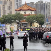 Christmas eve gang funeral draws heavy police presence in New Taipei