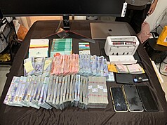 Pair laundering NT$10 million per month arrested in central Taiwan