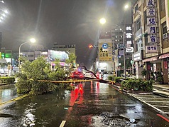 Typhoon Haikui leads to evacuations and road closures across southern Taiwan