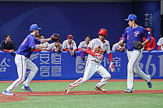 Taiwan batters China in baseball to reach gold medal game