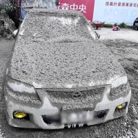 'Cement waterfall' spills onto cars as building framework bursts in New Taipei