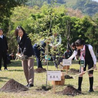 Taiwan president celebrates Arbor Day with tree planting